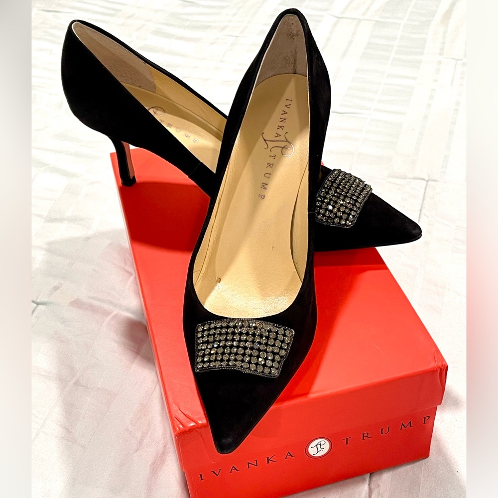 Ivanka Trump high heels with embellishments